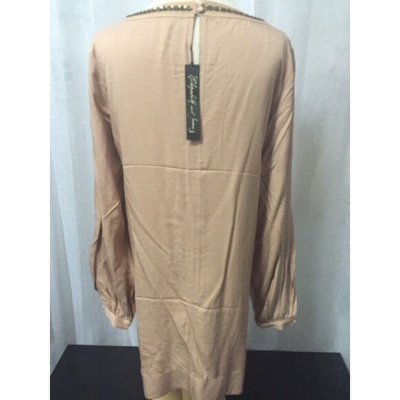 Elizabeth & James Women's Dress Tunic Embellished Beige Size Small NWT $395 - Picture 6 of 8